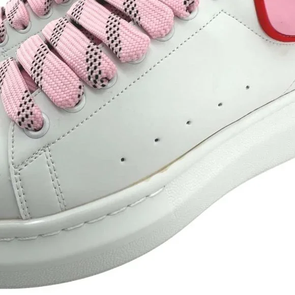 Alexander McQueen | Women's Pelles Gomma Sneaker | White, Pink & Red | Size 38 - Picture 7 of 9